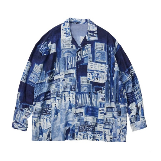 "PC EXCLUSIVE" ALOHA LONG SHIRT TIMES SQUARE