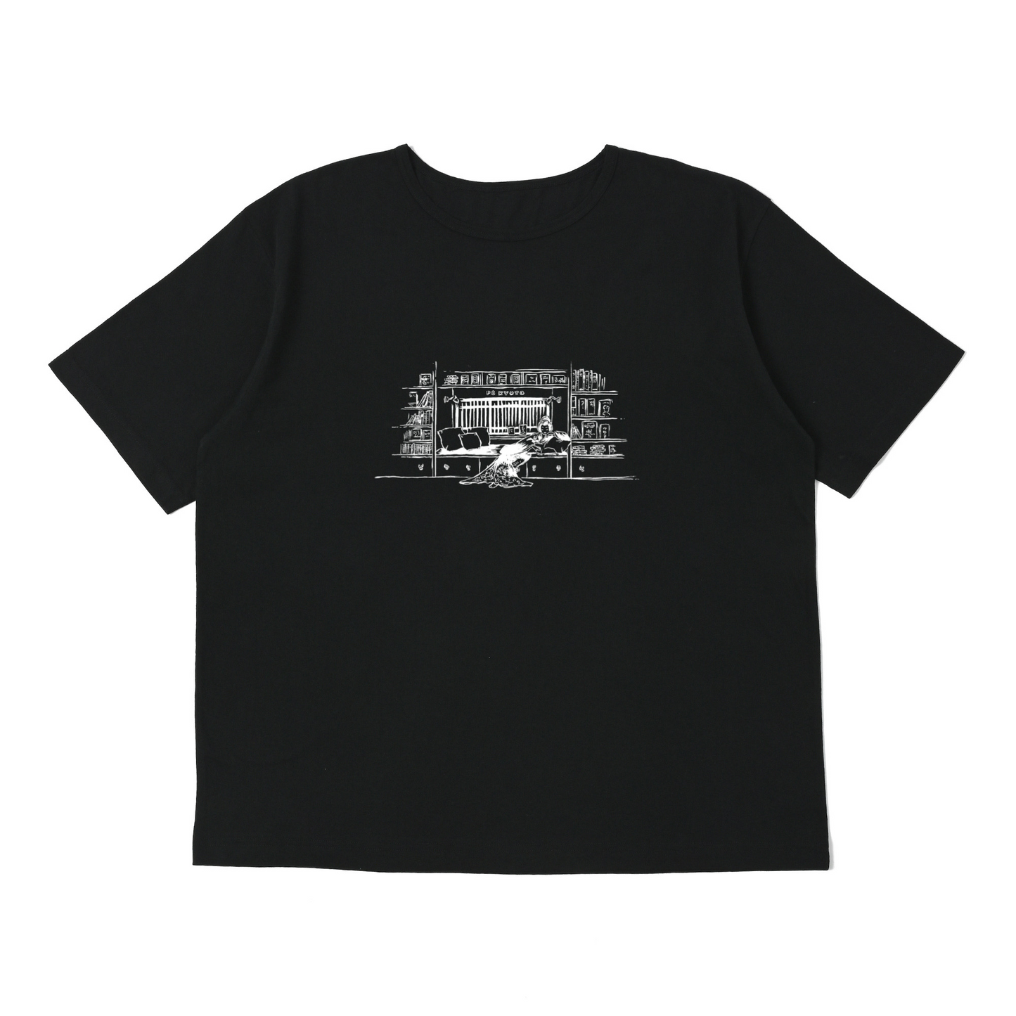 "KYOTO EXCLUSIVE" SUMMER T-SHIRT BLACK -LIBRARY-