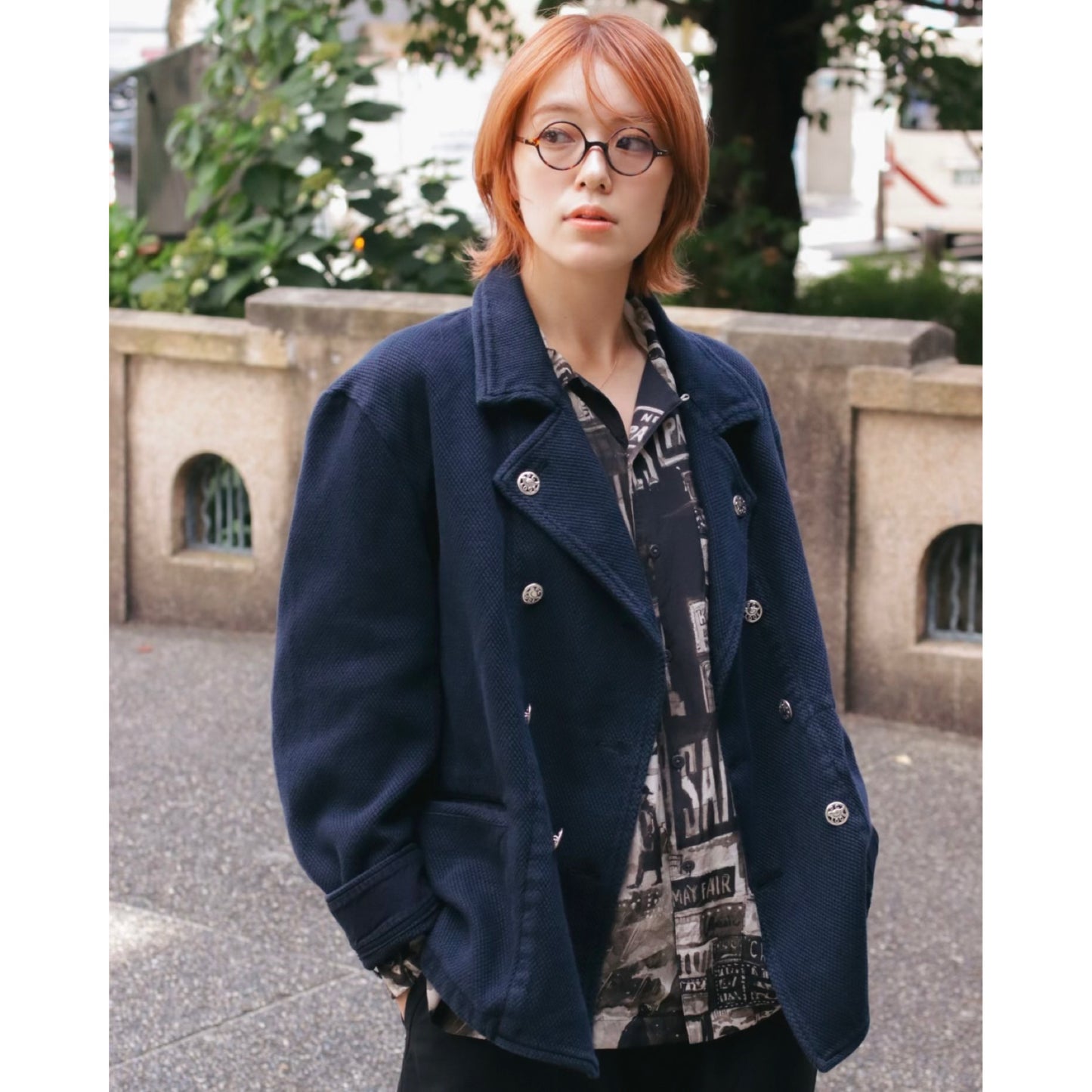 PC KENDO DOUBLE CAR JACKET W/SILVER BUTTONS