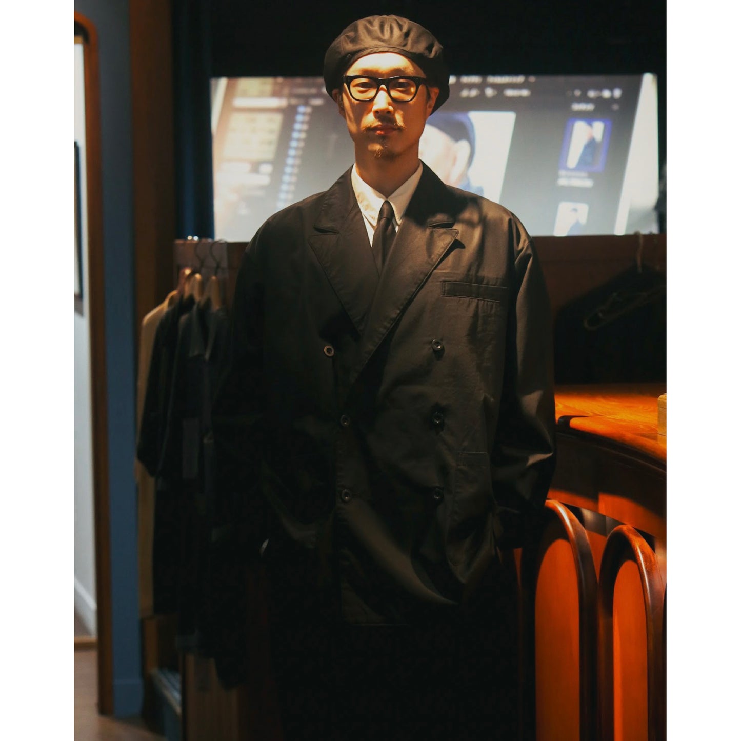 "KYOTO EXCLUSIVE" GABARDINE DOUBLE JACKET