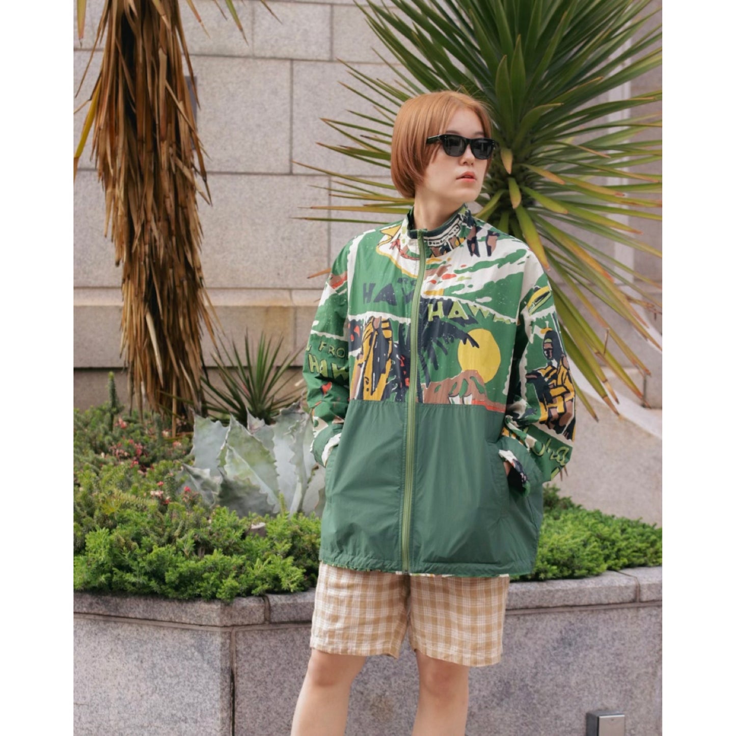 HAWAIIAN OUTDOOR ZIP UP JACKET