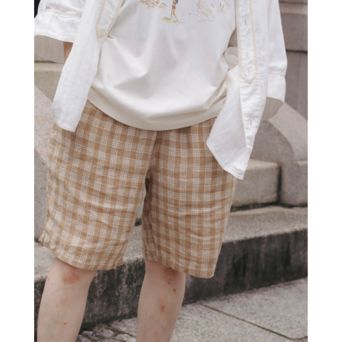 LINEN PALAKA SHORTS