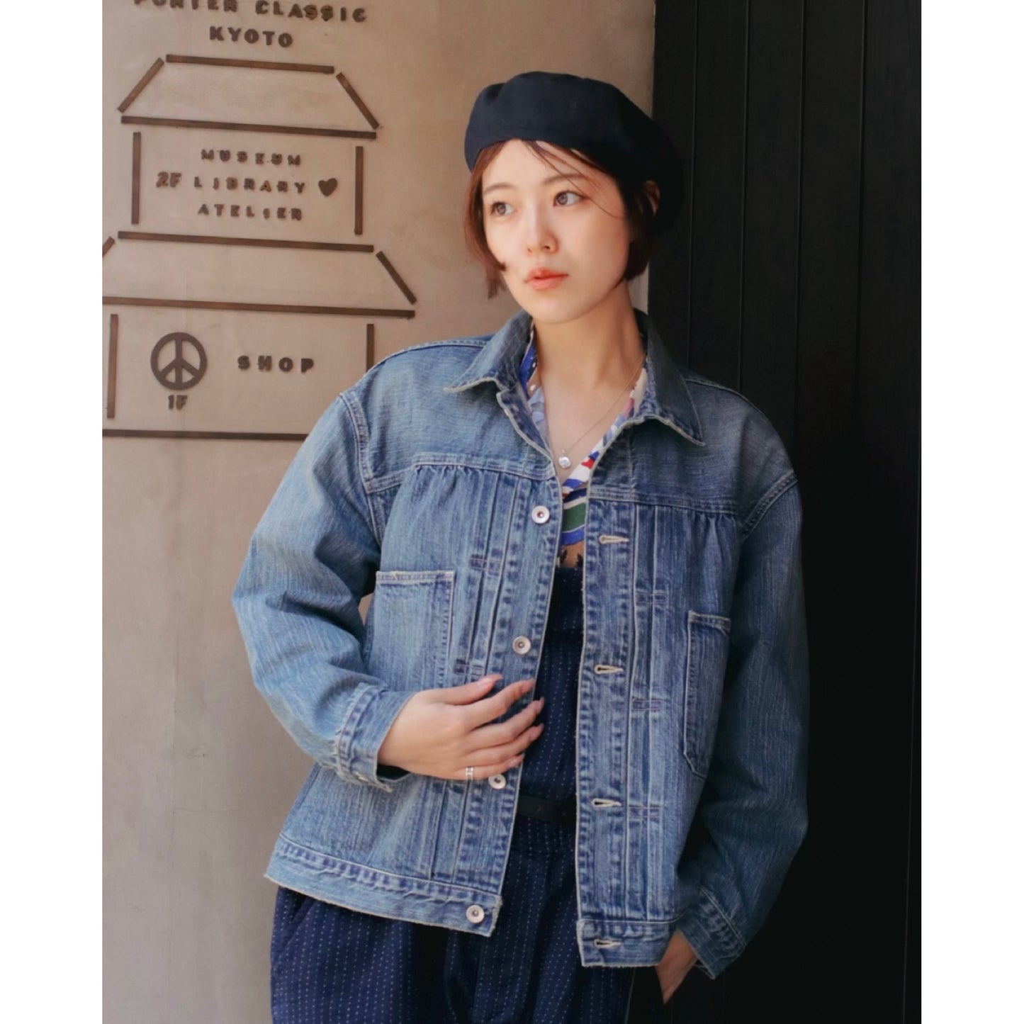 STEINBECK DENIM JACKET -BLUE-