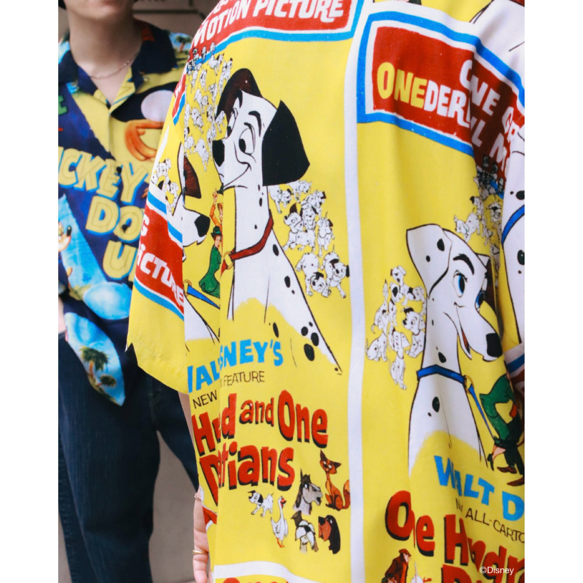 DISNEY VINTAGE POSTER PC ALOHA COLLECTION ALOHA SHIRT 101 DALMATIANS