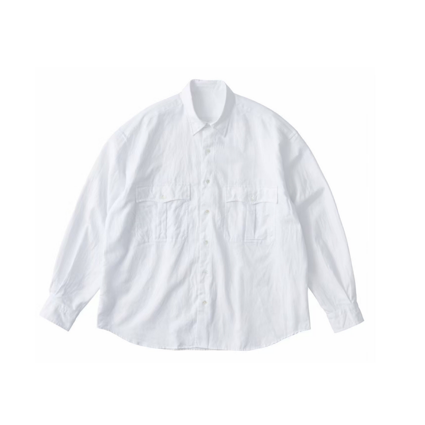 ROLL UP COTTON LINEN SHIRT (ALUMO)