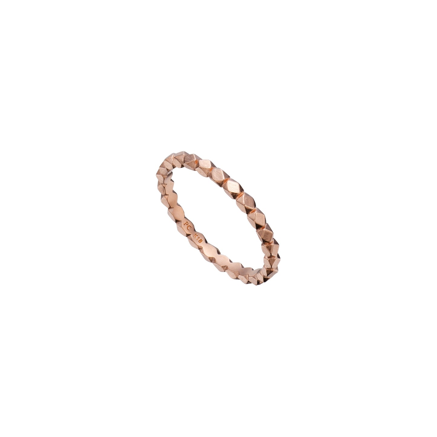 GOLD BEADS RING -ROSE GOLD-