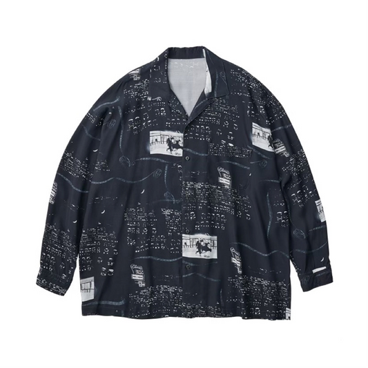 "PC EXCLUSIVE" ALOHA LONG SHIRT DRIVE-IN THEATER