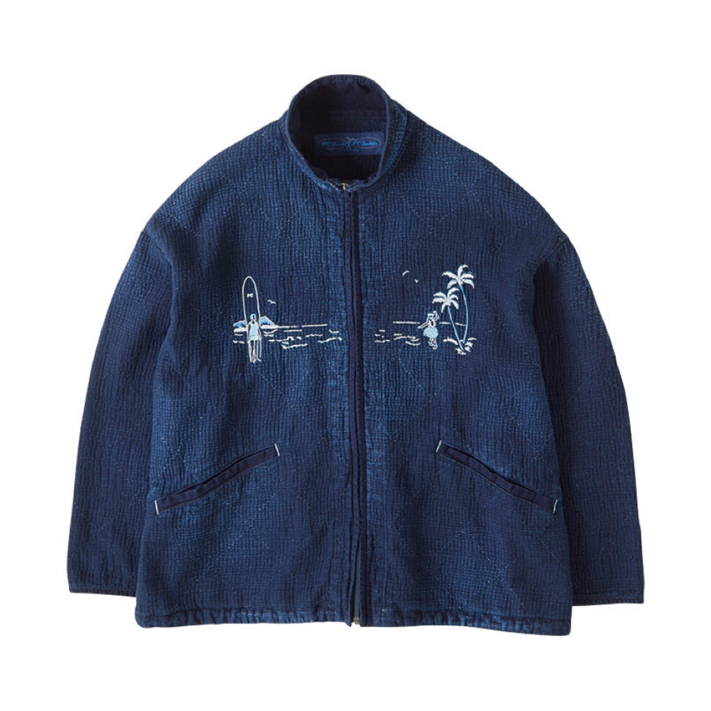 NEW SASHIKO LIGHT OLD HAWAII ZIP UP JACKET