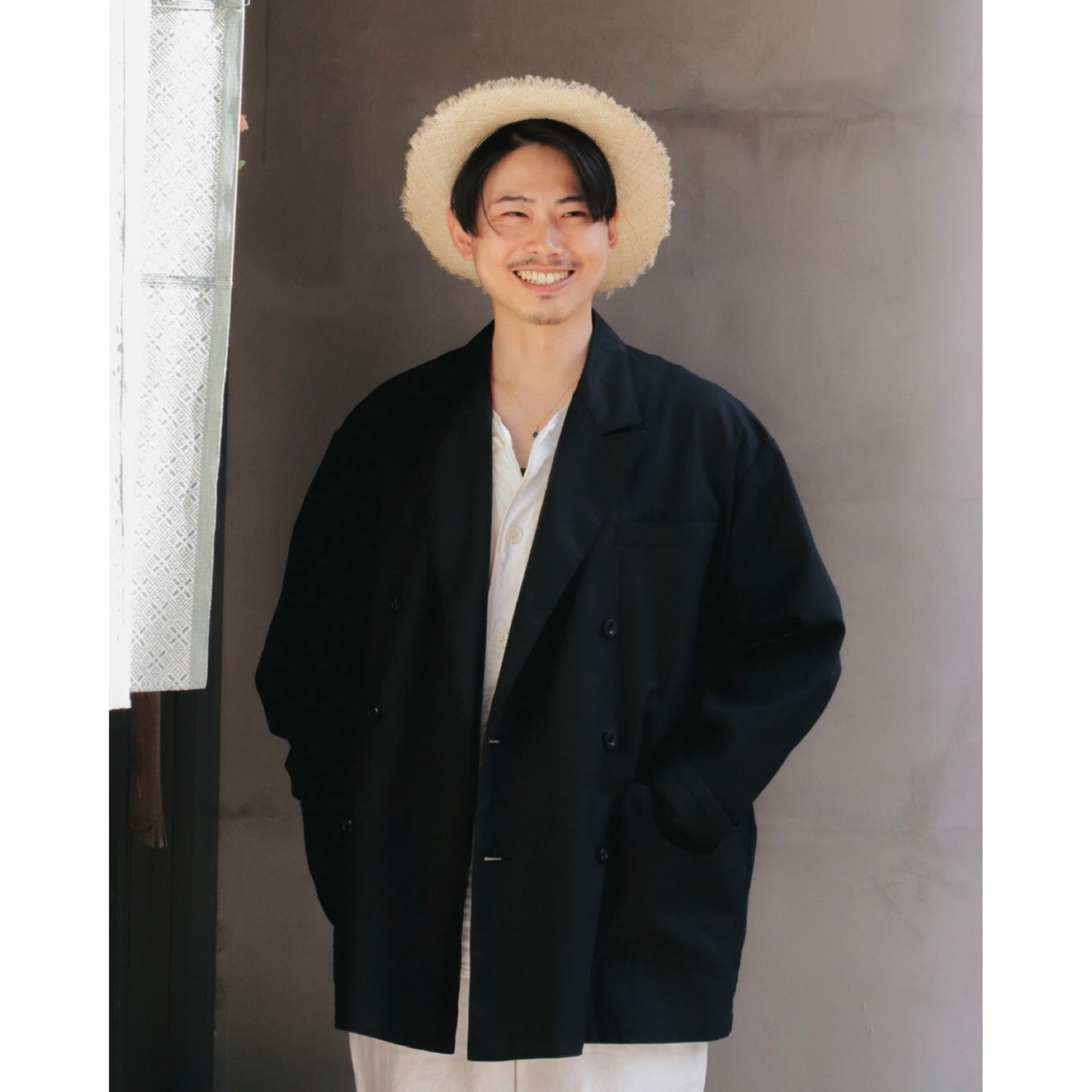 "KYOTO EXCLUSIVE" GABARDINE DOUBLE JACKET