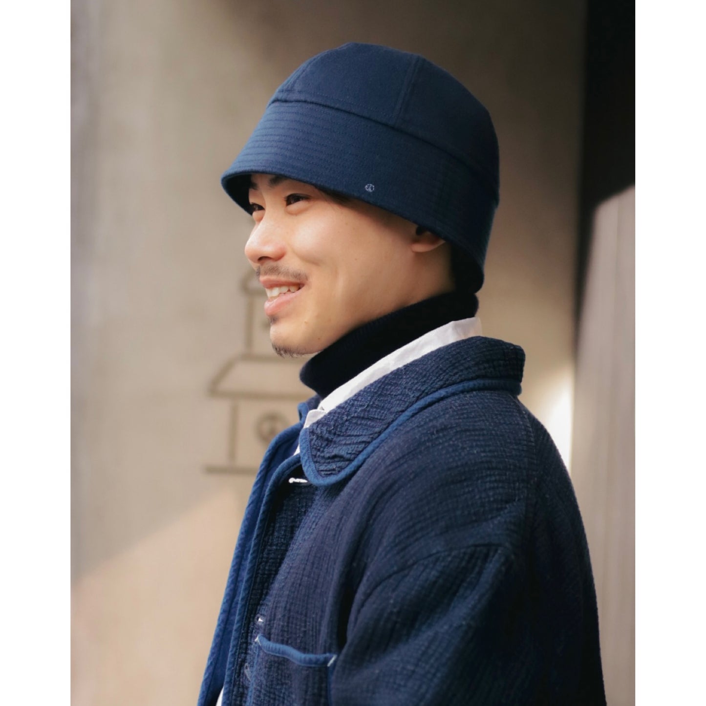 "KYOTO EXCLUSIVE" CUSTOM CASHMERE SAILOR HAT (BABY CASH) -BLUE-