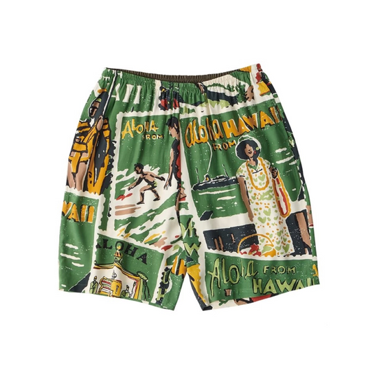HAWAIIAN OUTDOOR ALOHA SHORTS
