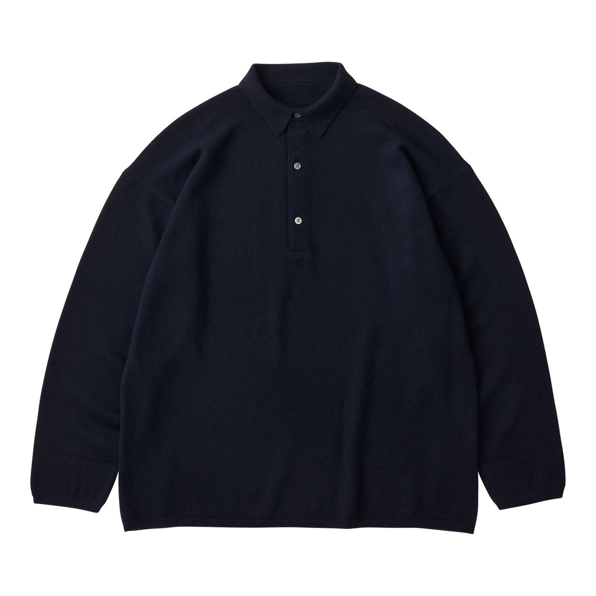 CASHMERE KNIT LONG POLO SHIRT (BABY CASH)