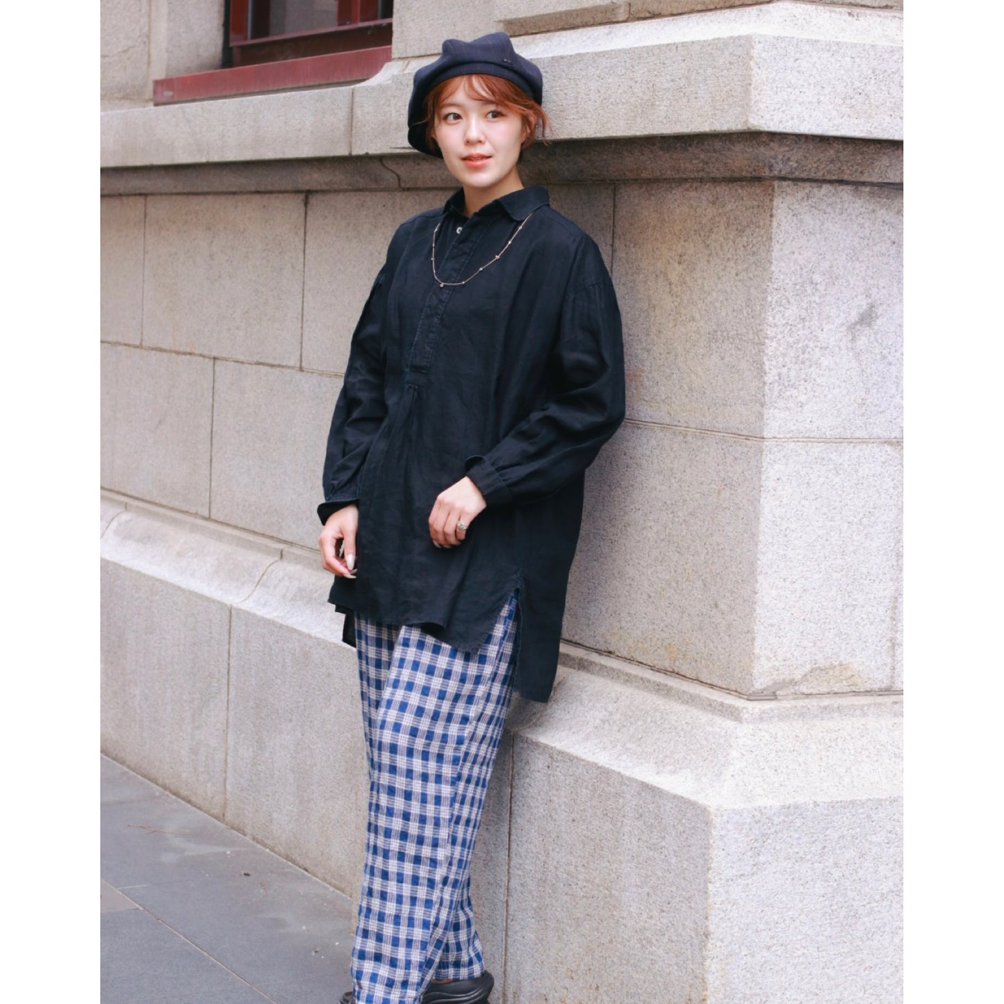 LINEN PALAKA PEACE PANTS