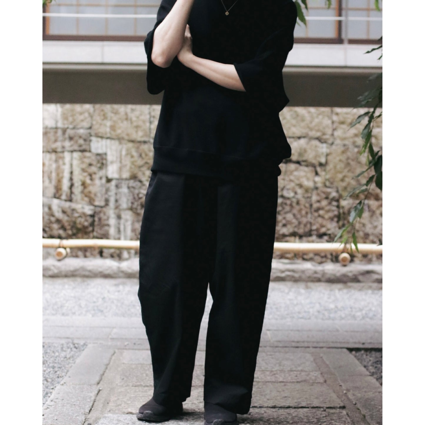 "KYOTO EXCLUSIVE" GABARDINE GENE KELLY PANTS