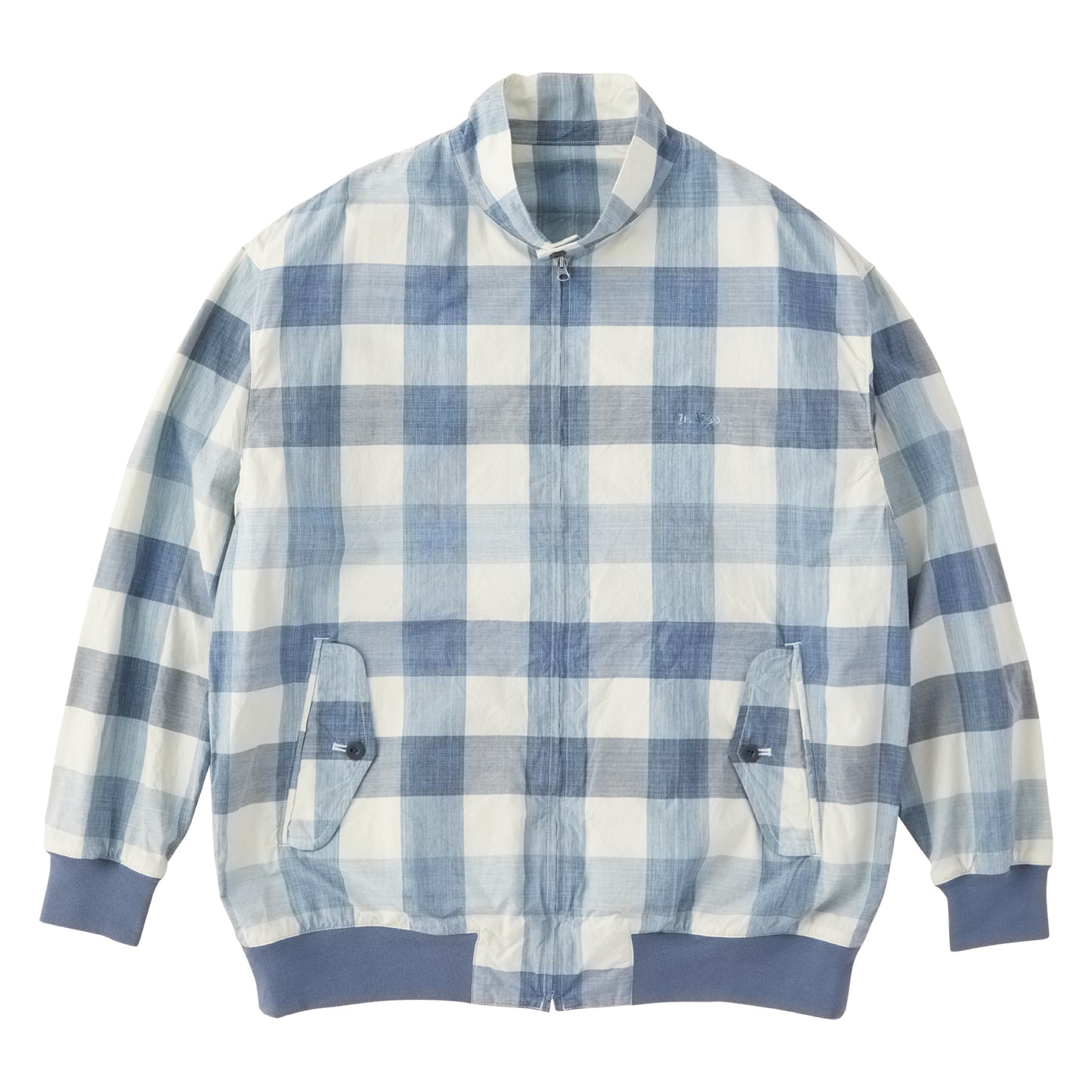 H/W INDIGO CHECK BEAT SWING TOP