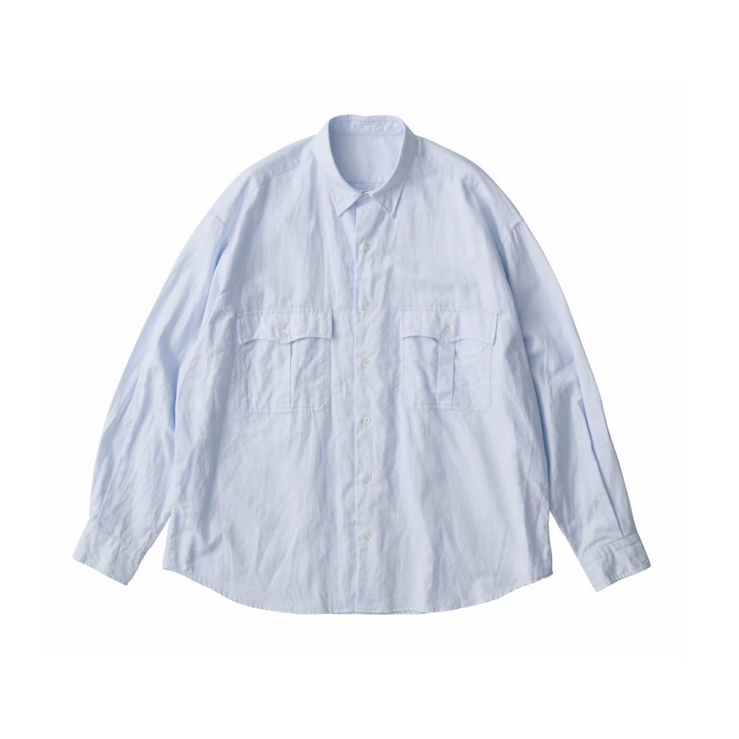 ROLL UP COTTON LINEN SHIRT (ALUMO)