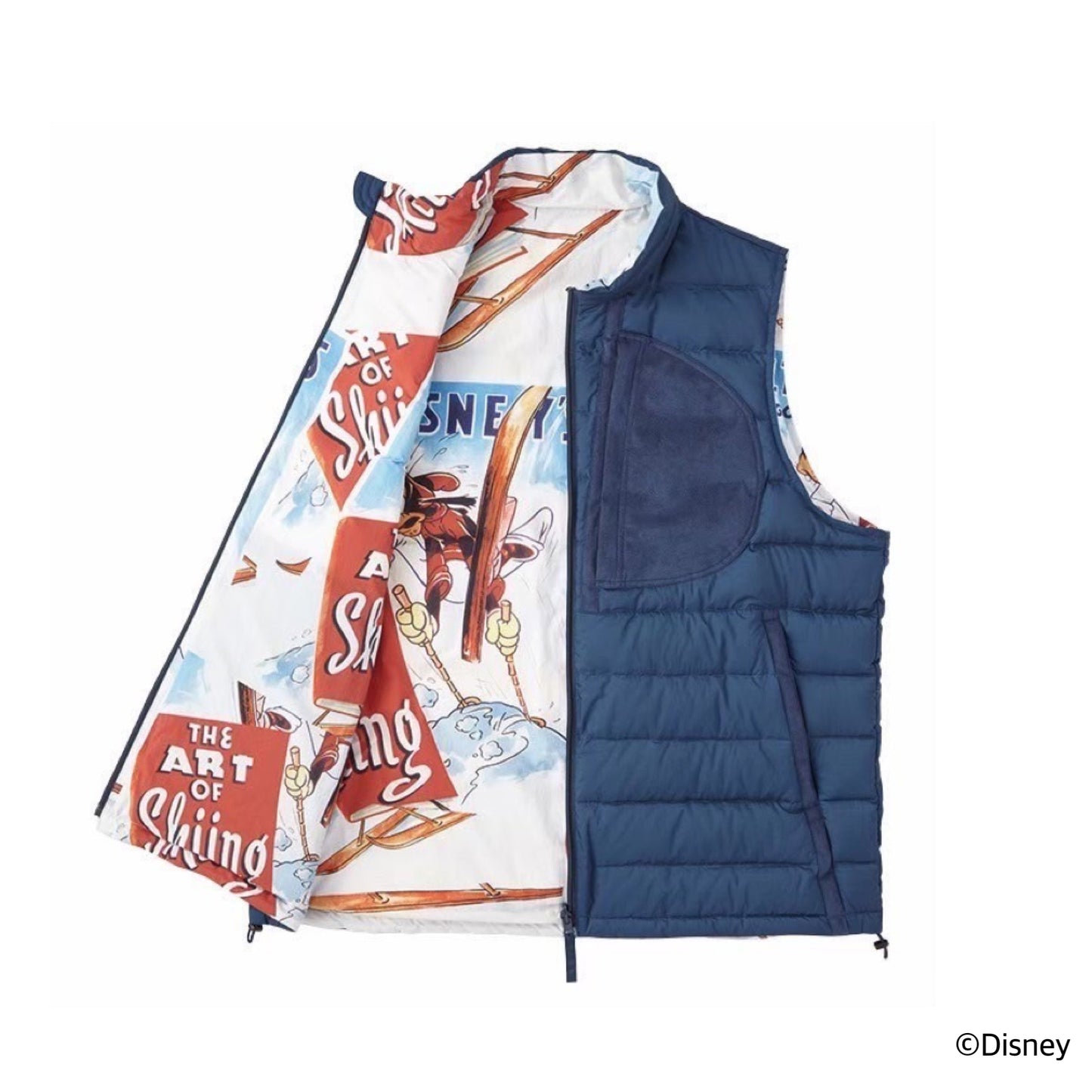 DISNEY V/P PC LINER NYLON COLLECTION ZIP UP VEST