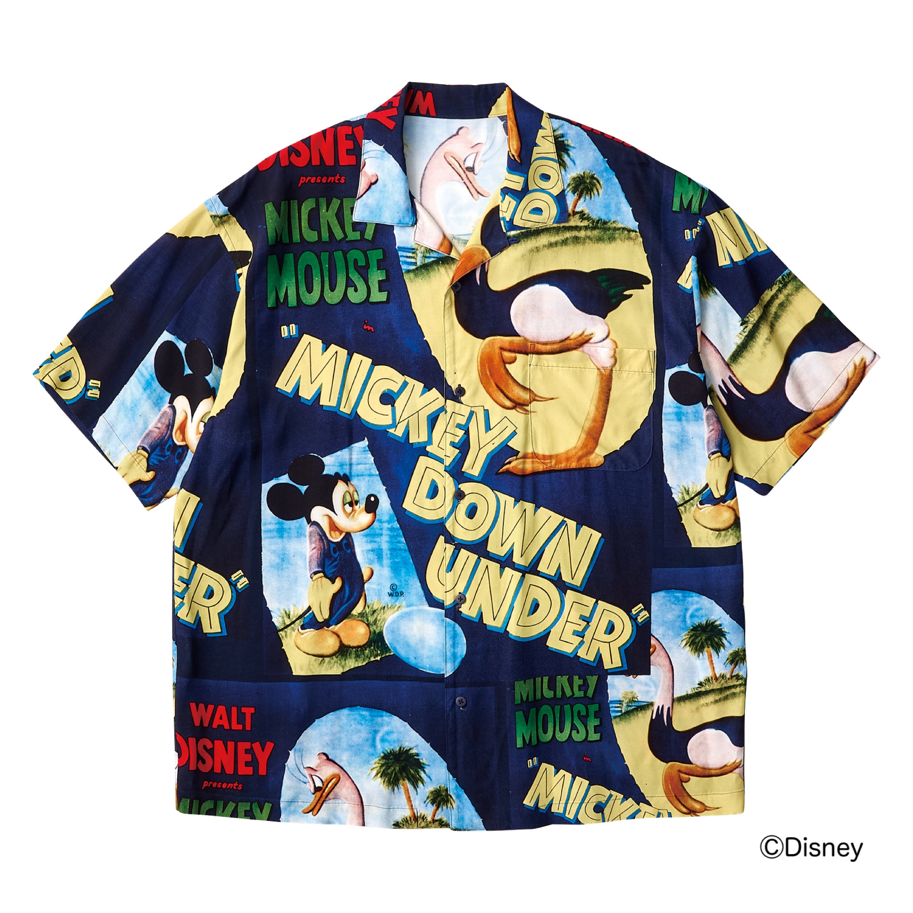 DISNEY VINTAGE POSTER PC ALOHA COLLECTION ALOHA SHIRT MICKEY 