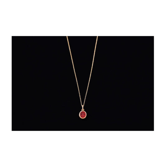 INTAGLIO GOLD NECKLACE CARNELIAN