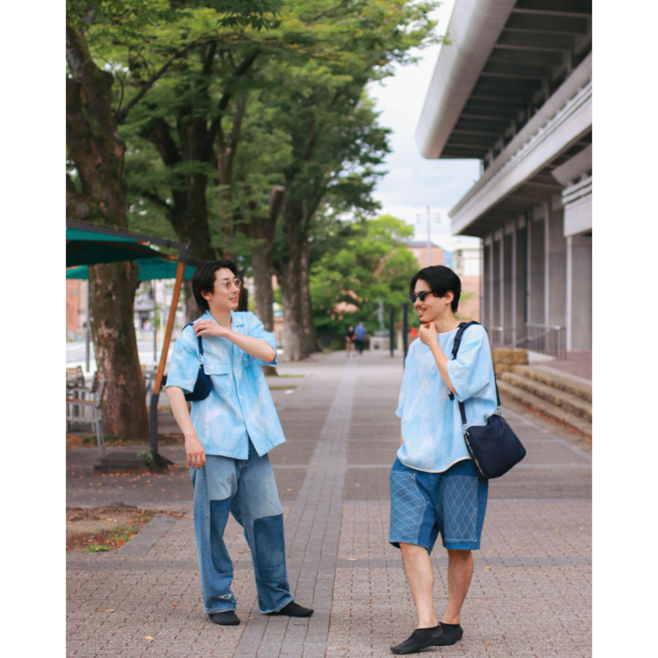 PAINTED SASHIKO WATERCOLOR KAIKIN SHIRT