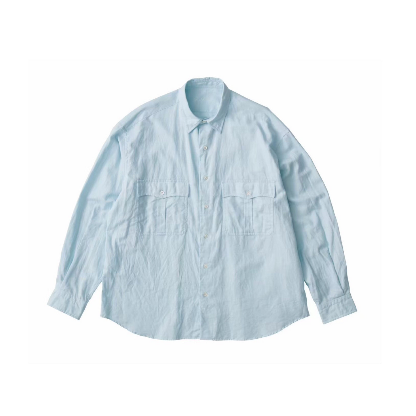 ROLL UP COTTON LINEN SHIRT (ALUMO)