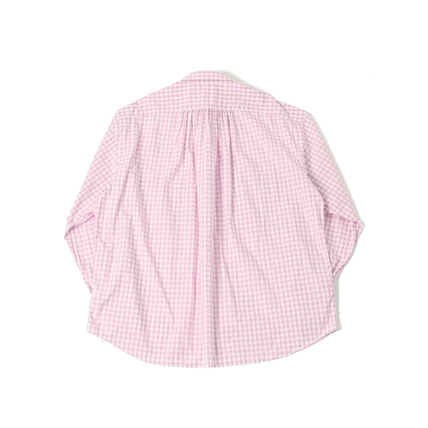 "KYOTO EXCLUSIVE" ROLL UP GINGHAM CHECK SHIRT -SAKURA-