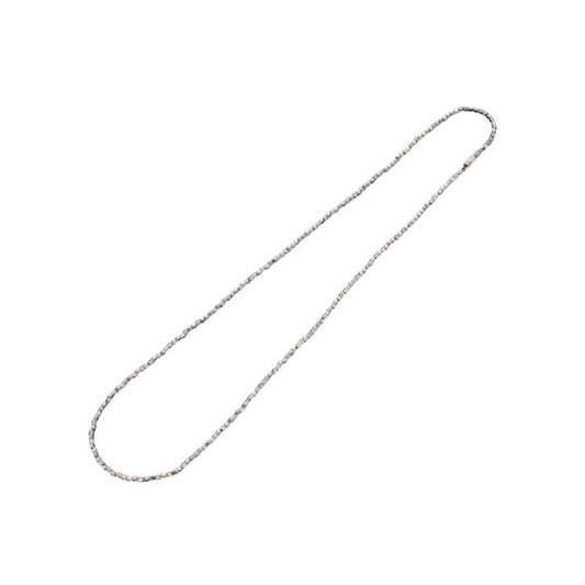 PLATINUM BEADS NECKLACE 19.5