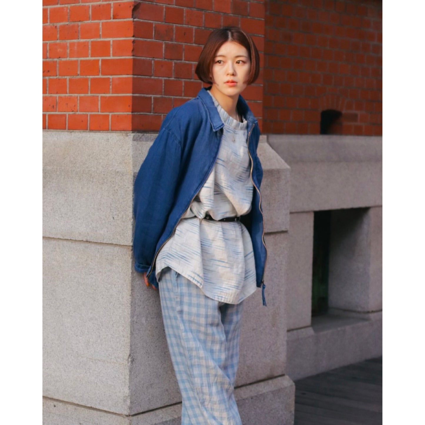 LINEN PALAKA PEACE PANTS