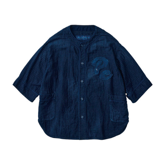 SASHIKO STRIPE BASEBALL SHIRT CUSTOM