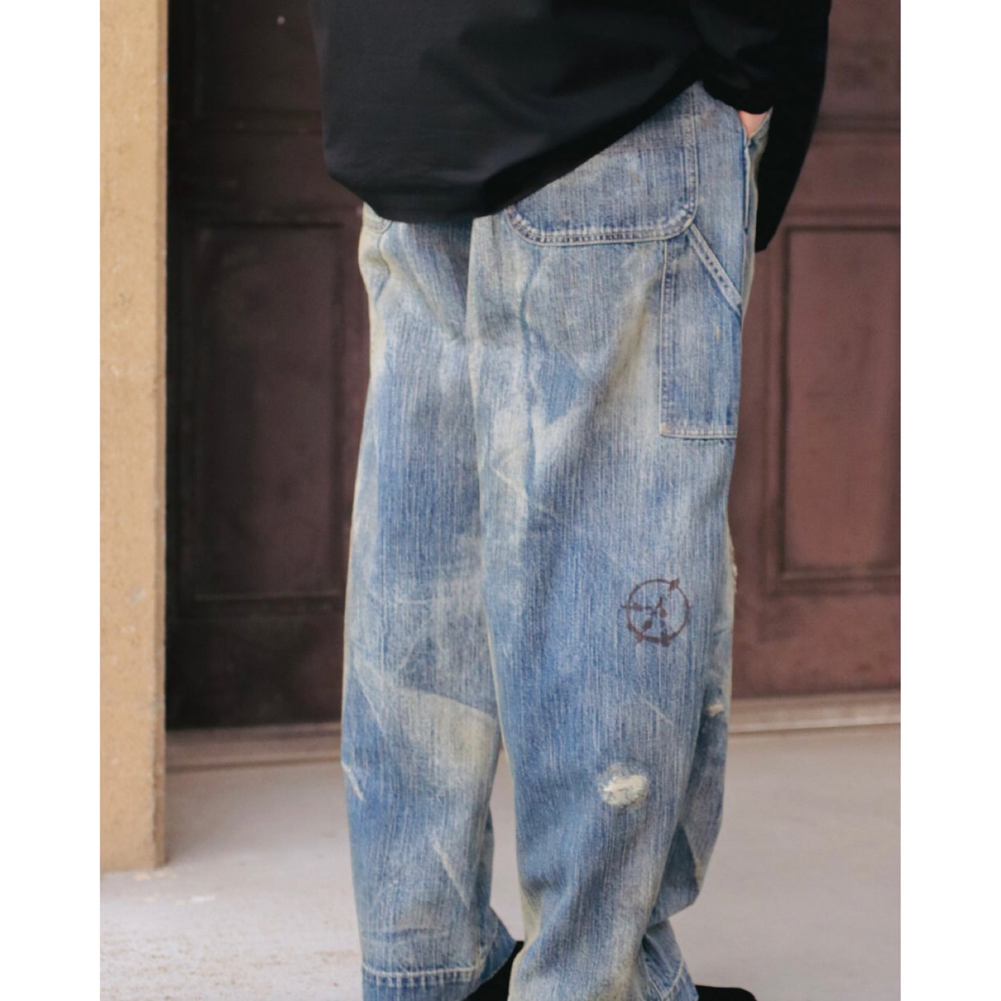 STEINBECK DENIM PAINTER PANTS VINTAGE CUSTOM