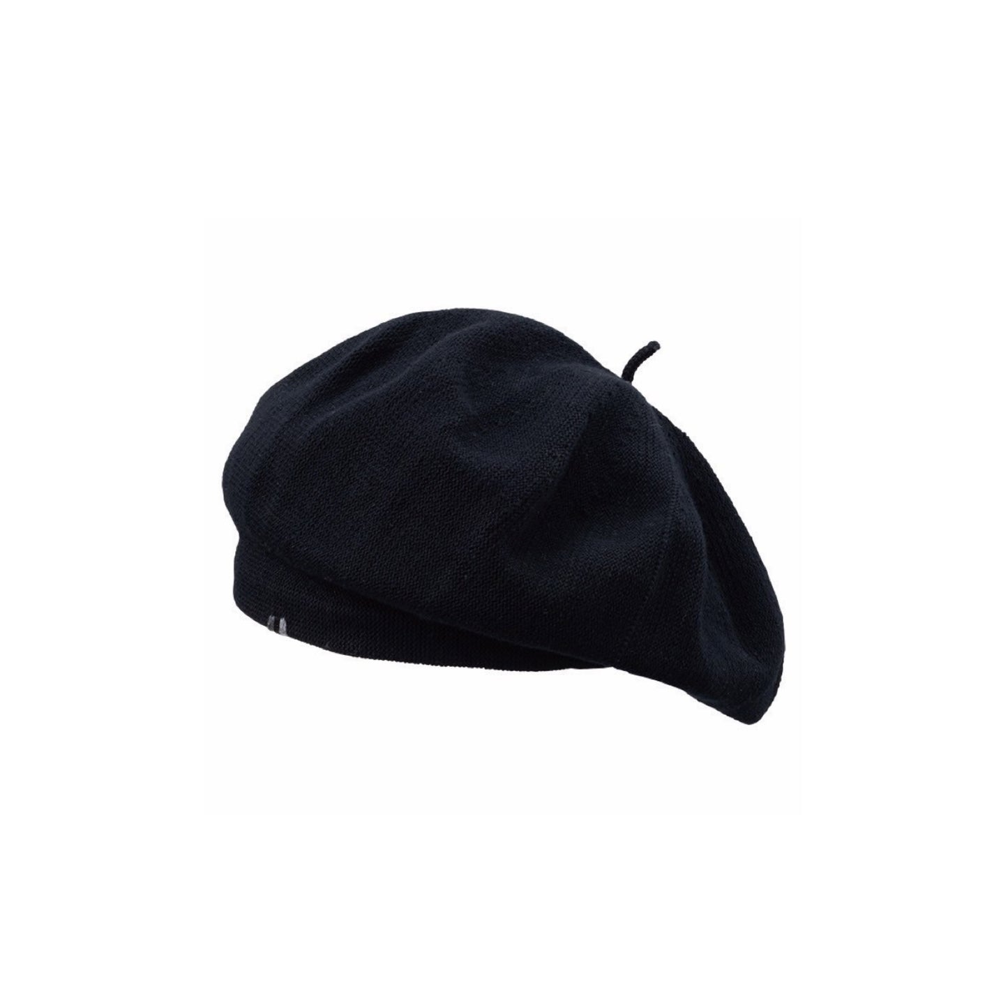 H/W KNIT BERET (TRICOLORE) -BLACK-