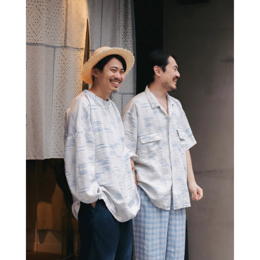 "PC EXCLUSIVE" OLD FRANCE INDIGO PRINT SMOCK