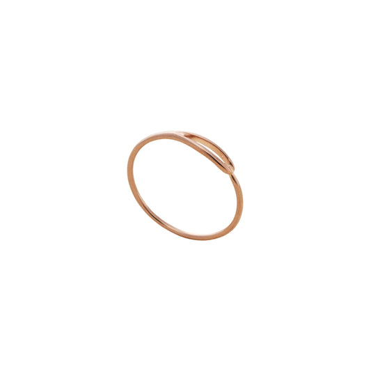 GOLD NEEDLE RING -ROSE GOLD-