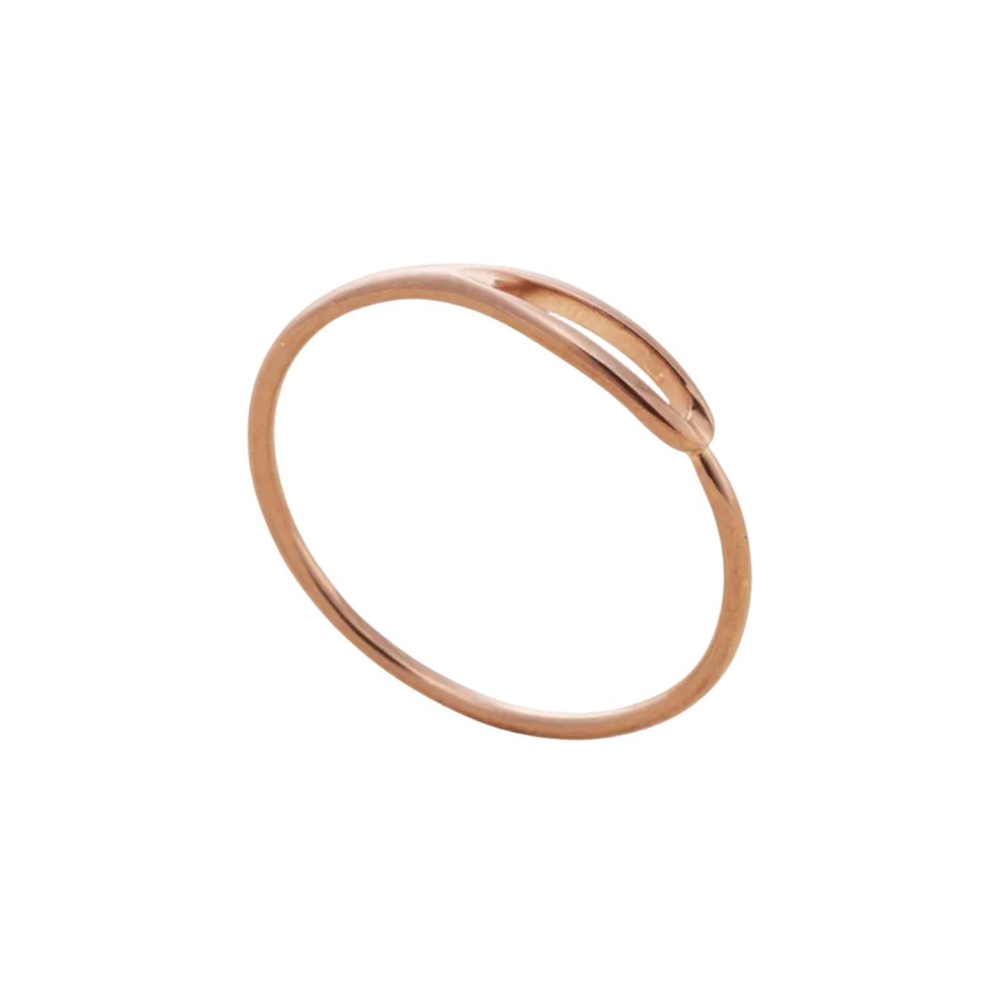 GOLD NEEDLE RING -ROSE GOLD-