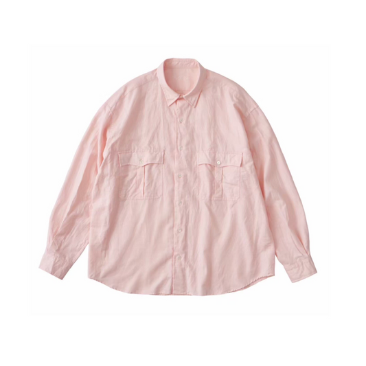 ROLL UP COTTON LINEN SHIRT (ALUMO)