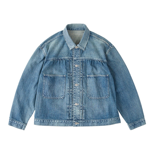 STEINBECK DENIM JACKET -BLUE-
