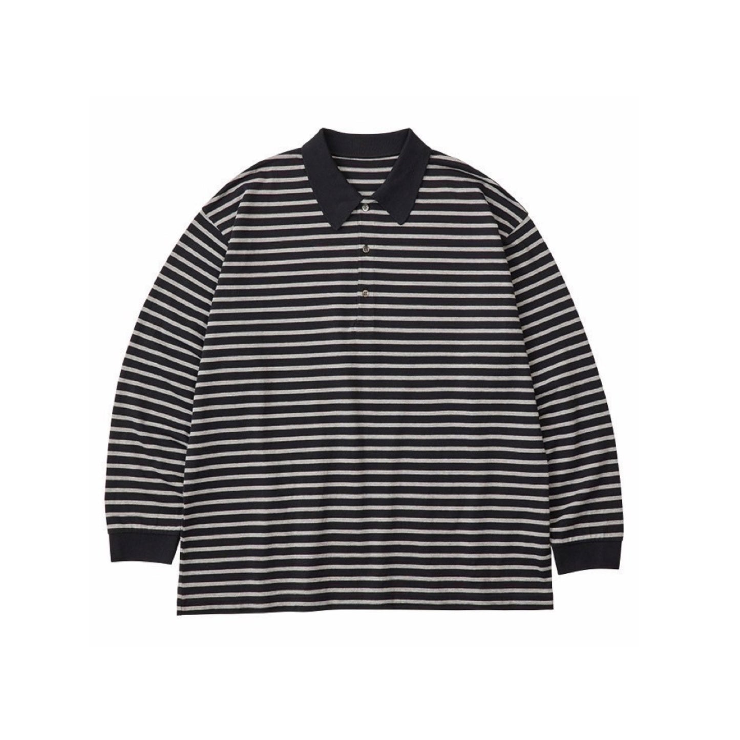 ♥H/W BEATNIK BORDER LONG SLEEVE POLO SHIRT