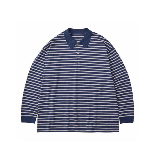 ♥H/W BEATNIK BORDER LONG SLEEVE POLO SHIRT