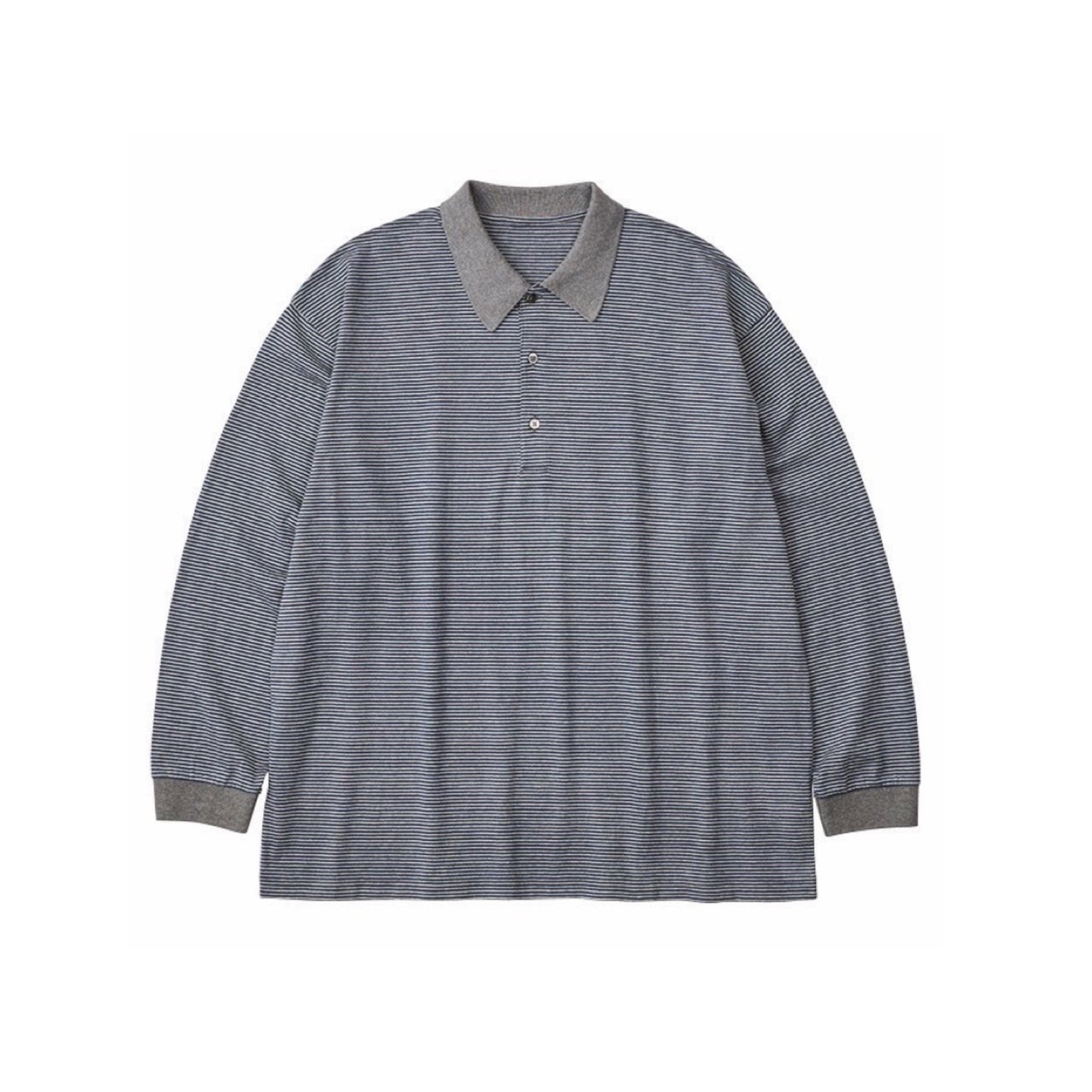 ♥H/W BEATNIK BORDER LONG SLEEVE POLO SHIRT