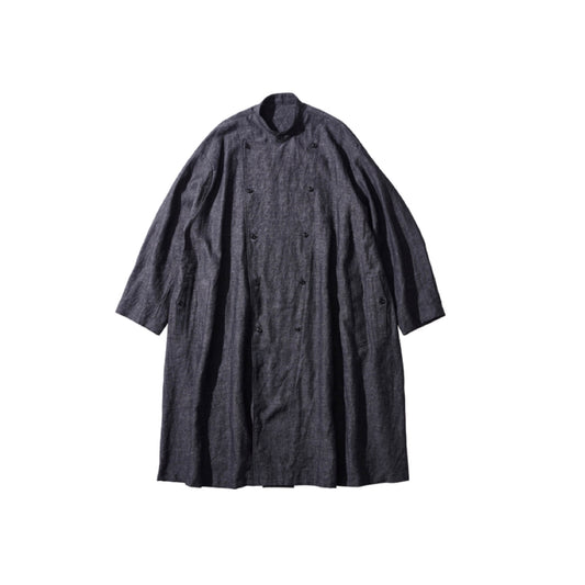 ♥“BRESSON” LINEN DOUBLE COAT