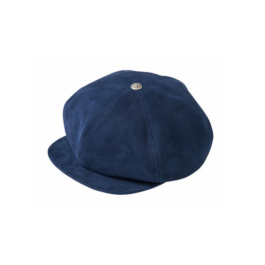 ❤︎LEATHER SUEDE CASQUETTE  W/SILVER BUTTON (ENTREFINO)