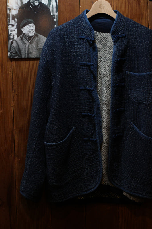 ♥NEW SASHIKO CHINESE JACKET