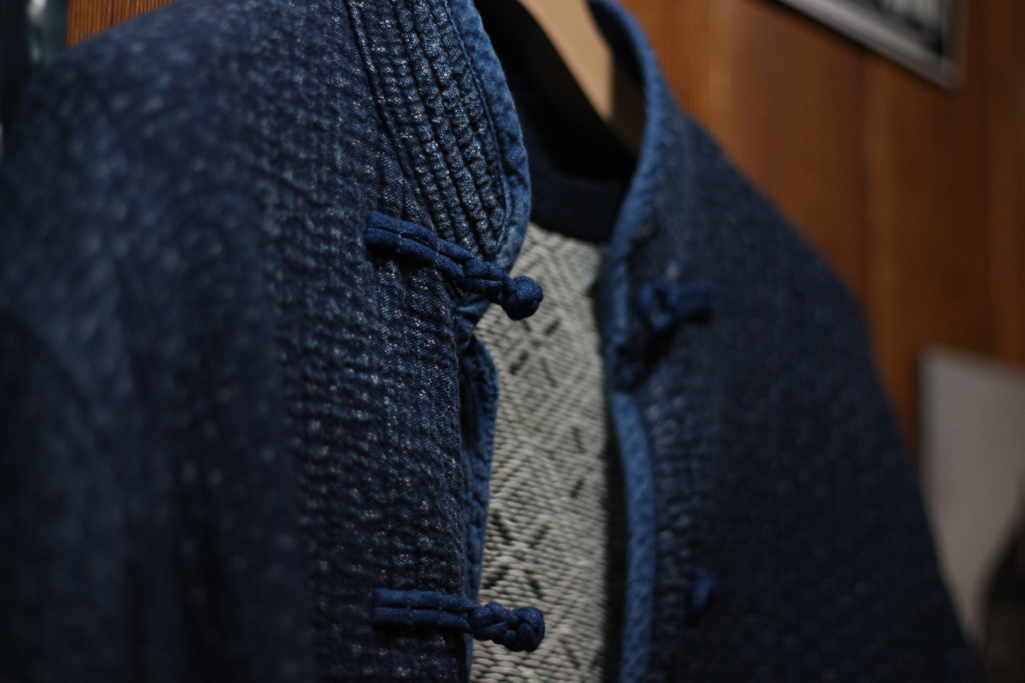 ♥NEW SASHIKO CHINESE JACKET