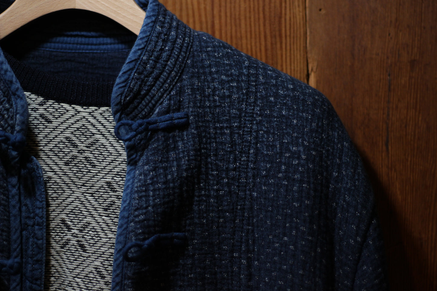 ♥NEW SASHIKO CHINESE JACKET