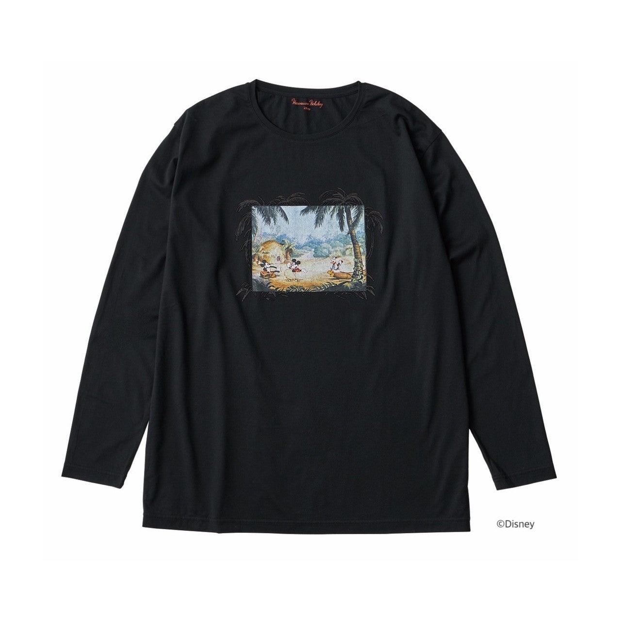 DISNEY HAWAIIAN HOLIDAY / PORTER CLASSIC HAWAI'I ALOHA COLLECTION / LONG T-SHIRT PALM TREE