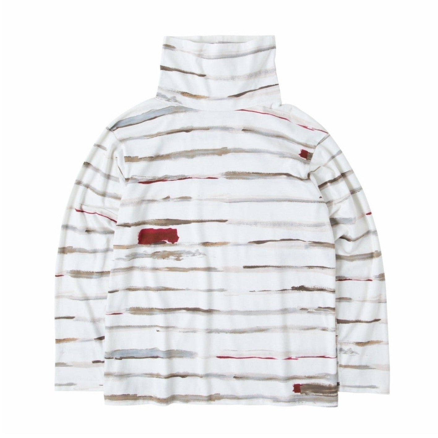 ARTIST BORDER TURTLENECK -BEIGE-
