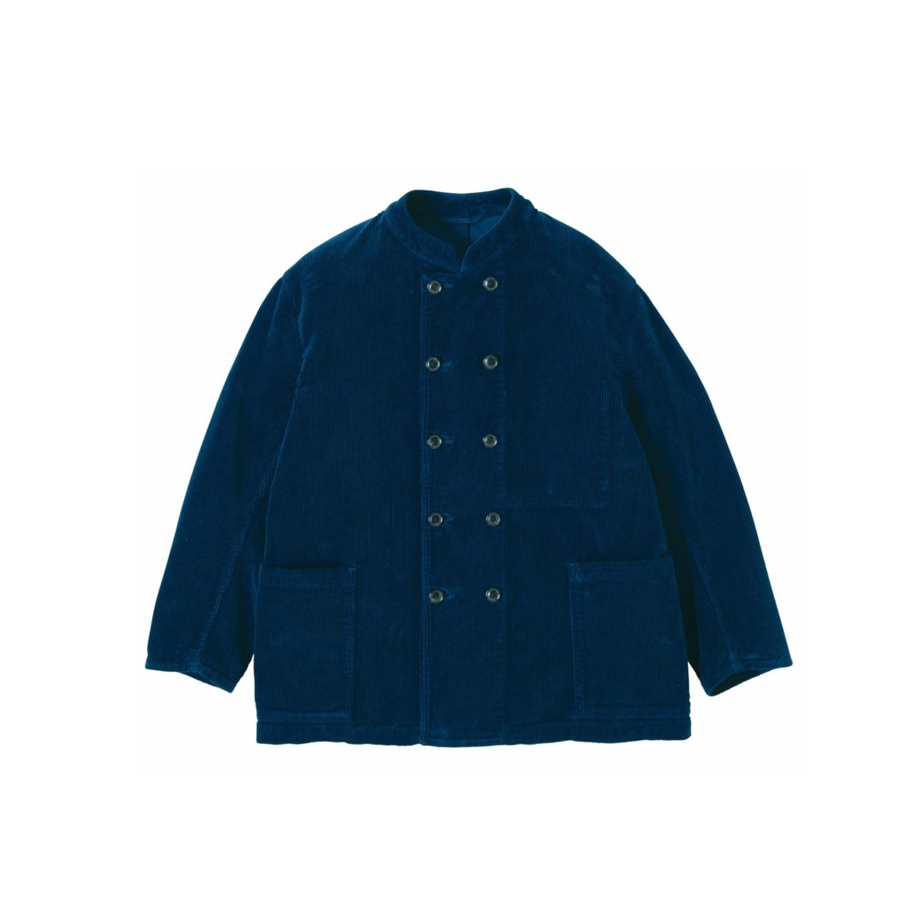CORDUROY STAND COLLAR FRENCH DOUBLE JACKET