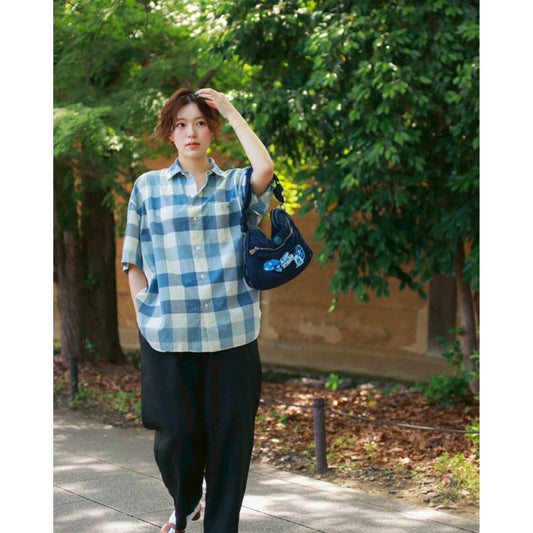 H/W INDIGO CHECK BEAT WRITER SHIRT