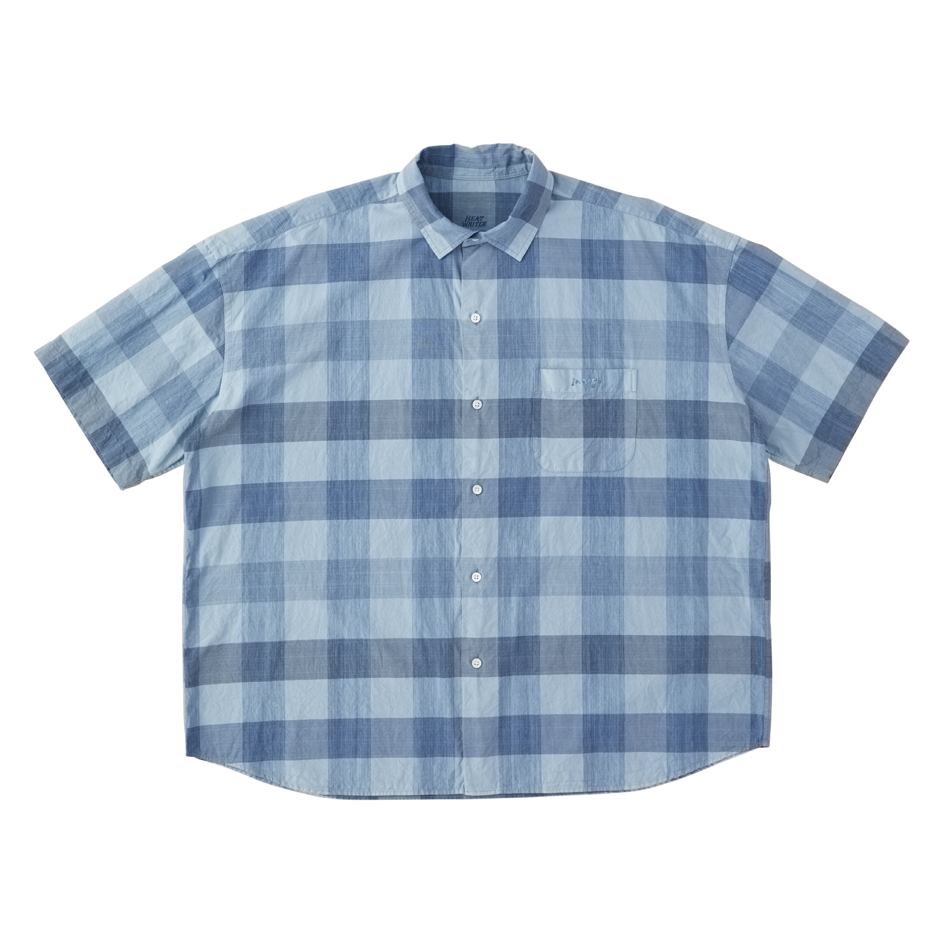 H/W INDIGO CHECK BEAT WRITER SHIRT – PORTER CLASSIC KYOTO