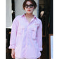 ROLL UP GINGHAM CHECK SHIRT PAINT CUSTOM (SAKURA/L)